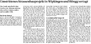 Umstrittenes Strassenbauprojekt in Wipkingen und Höngg vertagt Lärm macht krank